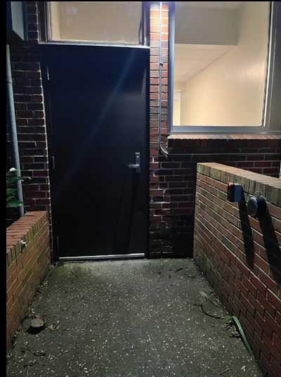 The key-scan pad door
